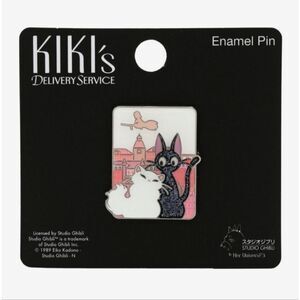 Her Universe Studio Ghibli Kiki's Delivery Service Jiji & Lily Glitter Enamel Pi
